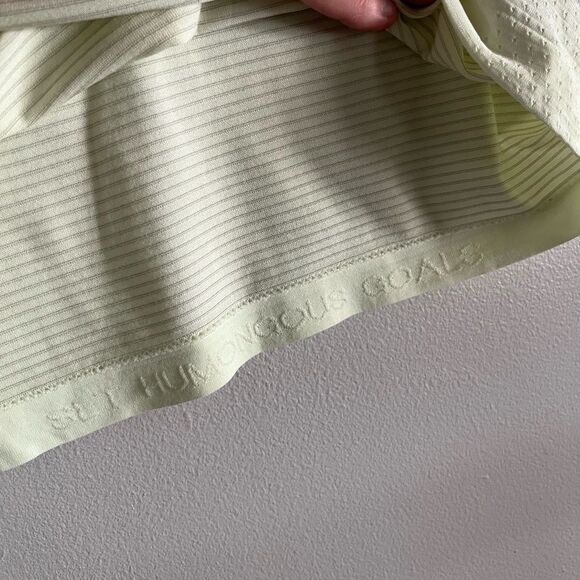 Lululemon Light Green Mesh Racerback Tank Top XS S Athletic Yoga Run - Picture 9 of 9